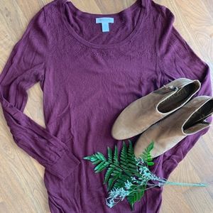 Maroon Motherhood Maternity sweater
